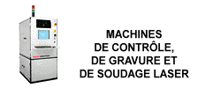 machines de controle, de gravure et de soudage laser