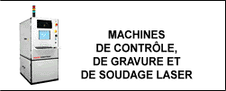machines de controle, de gravure et de soudage laser